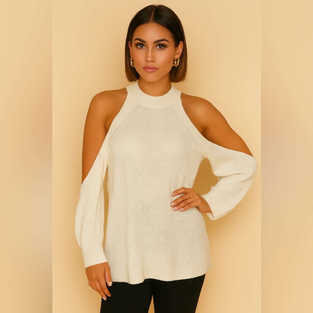 Long sleeve off the shoulder top